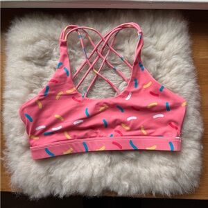 Pink Sprinkles Sports Bra